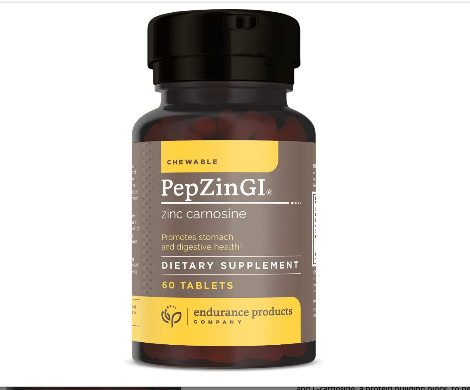 PepZinGI® 75mg ZincCarnosine Chewable (60 Tablets) N4H Research
